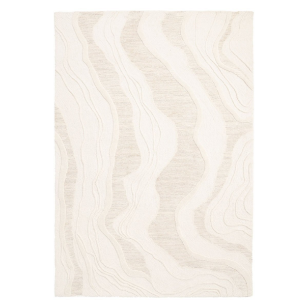 By-Boo Scandinavisch vloerkleed Soil Off-white 190 x 290 cm