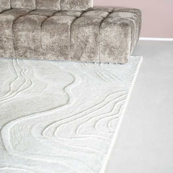 By-Boo Scandinavisch vloerkleed Soil Off-white 190 x 290 cm