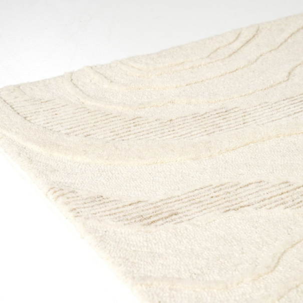 By-Boo Scandinavisch vloerkleed Soil Off-white 190 x 290 cm