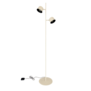 Moderne vloerlamp Cugino 2-lichts crème