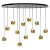 Highlight Modern design hanglamp Melina 12-lichts goud