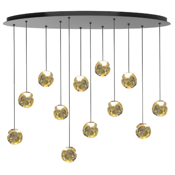 Highlight Modern design hanglamp Melina 12-lichts goud