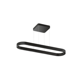 Hanglamp Loop zwart 120 cm