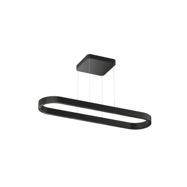 Highlight Modern minimalistische hanglamp Loop zwart 120 cm