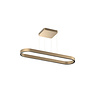 Moderne hotel chique hanglamp Loop Champagne gold 120 cm