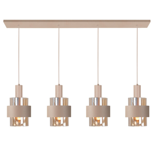Highlight Modern Scandinavische hanglamp Marrone 4-lichts zand