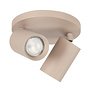 Modern Scandinavische opbouwspot Mila 2-lichts rond zand