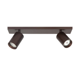 Highlight Modern chique opbouwspot Mila 2-lichts Choco