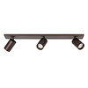 Highlight Modern chique opbouwspot Mila 3-lichts Choco