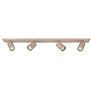Modern Scandinavische opbouwspot Mila 4-lichts op balk zand
