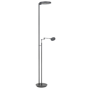 Uplighter Vienna met leeslamp zwart