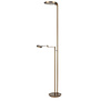 Klassieke vloerlamp Vienna uplighter met leeslamp brons