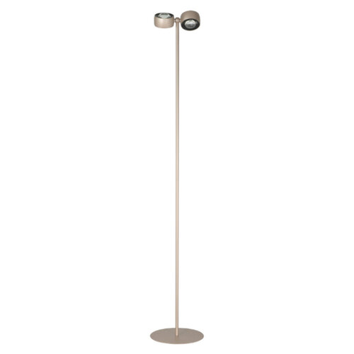 Modern hotel chique vloerlamp Amora 2-lichts champagne gold