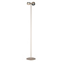 Modern hotel chique vloerlamp Amora 2-lichts champagne gold