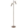 Hotel chique design vloerlamp Piero 2-lichts brons