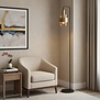 Modern hotel chique vloerlamp Marrone 1-lichts brons