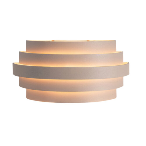 Modern Scandinavische wandlamp Scudo zand 25 cm