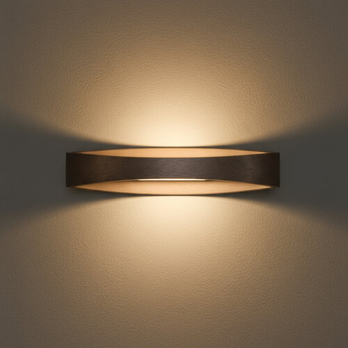 Modern chique wandlamp Medusa 12W choco 35 cm