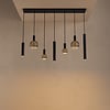 Ztahl Moderne hanglamp Riva 7-lichts zwart