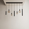 Ztahl Moderne hanglamp Riva 7-lichts zwart