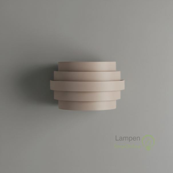 Highlight Modern Scandinavische wandlamp Scudo zand 20 cm