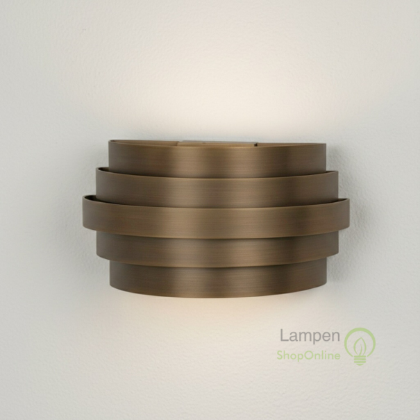 Highlight Moderne wandlamp Scudo 20 cm brons