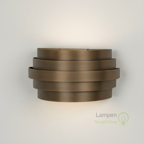 Modern Hotel Chique wandlamp Scudo brons 25 cm