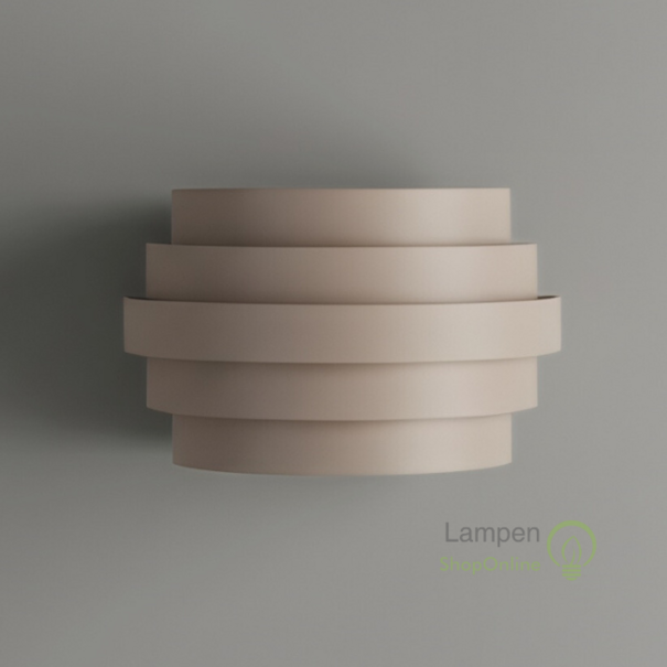 Highlight Modern Scandinavische wandlamp Scudo zand 25 cm