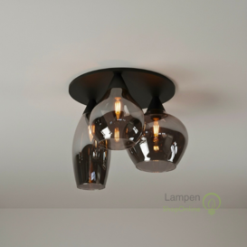 Plafondlamp Cambio 3-lichts smoke