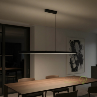Hanglamp Traiano zwart 160 cm