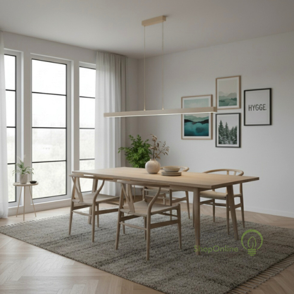 Freelight Moderne hanglamp Traiano 140 cm crème