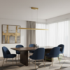 Freelight Moderne hanglamp Traiano 140 cm brons