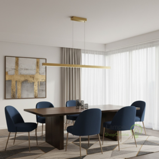 Hanglamp Traiano brons 140 cm