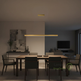 Hanglamp Traiano brons 120 cm