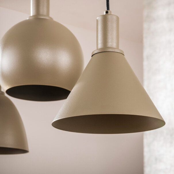 BelaLuz Moderne hanglamp Forge 5-lichts beige