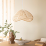 Scandinavische Japandi hanglamp Lunar 1-lichts natural