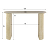 BelaLuz Modern Scandinavische haltafel Romano keramiek travertin
