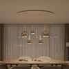 Highlight Moderne Scandinavische hanglamp Locarno 8-lichts ovaal zand