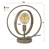 BelaLuz Modern Scandinavische tafellamp Ozon 1-lichts beige