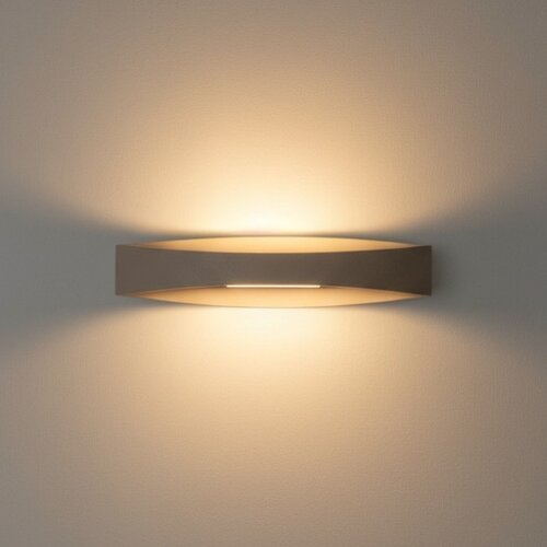 Modern minimalistische wandlamp Medusa 12W zand 35 cm