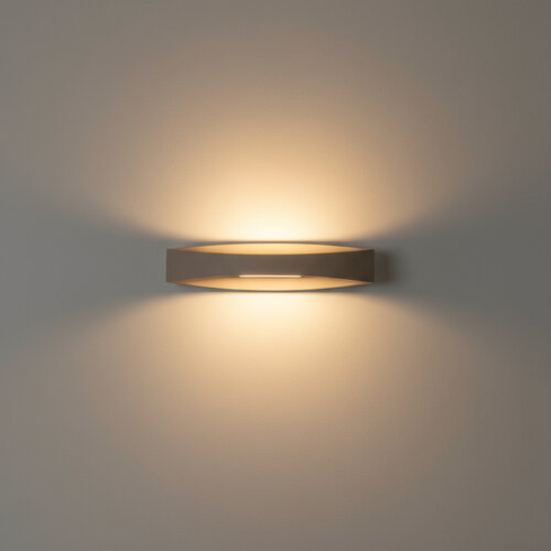 Modern minimalistische wandlamp Medusa 8W zand 25cm