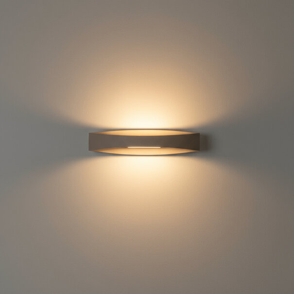 Highlight Modern minimalistische wandlamp Medusa 8W zand 25cm