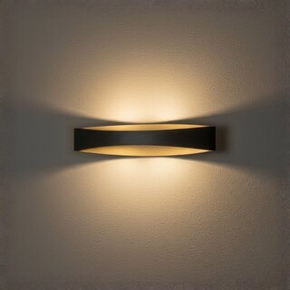Wandlamp Medusa zwart goud 25 cm