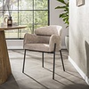 BelaLuz Modern Scandinavische eetkamerstoel Dandy hoven zand
