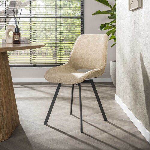 Modern Scandinavische eetkamerstoel Frey Jaroq zand
