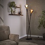 Modern design vloerlamp Talin 2-lichts zwart