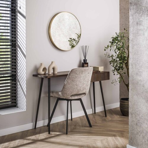 Landelijk moderne haltafel Como 1 lade Massief acaciahout bruin