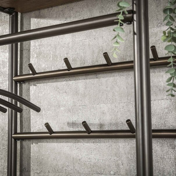 BelaLuz Landelijk moderne garderobemeubel Lema 70 cm drift brown