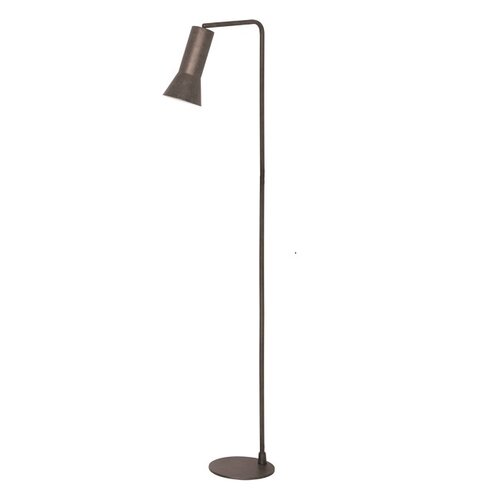 Industriële vloerlamp Spark 1-lichts gun metal