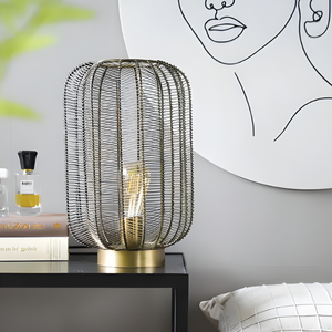 By-Boo Industriële tafellamp Carbo 1-lichts brons